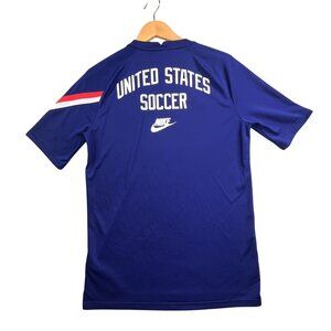 Nike United States Soccer Shirt Mens Medium Navy Blue USA National Team Soccer